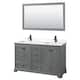 Option Dark Gray, Black Trim, White Quartz Top