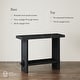 preview thumbnail 29 of 33, Nathan James Virgo Farmhouse 2-Tier Console Table in Wire-Brushed Wood Finish