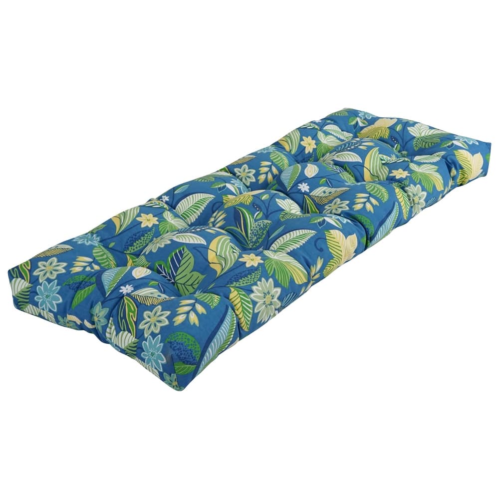 Tufted Indoor/Outdoor Bench Cushion (Multiple widths from 46 to 60 inch)