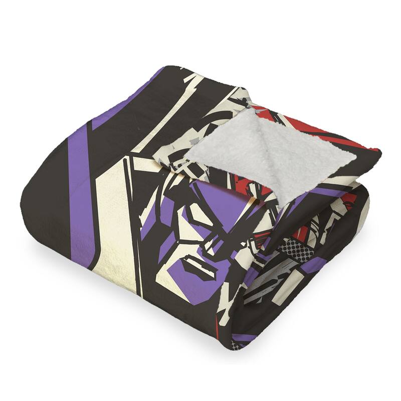 Hasbro Transformers Silk Touch Sherpa Throw Blanket
