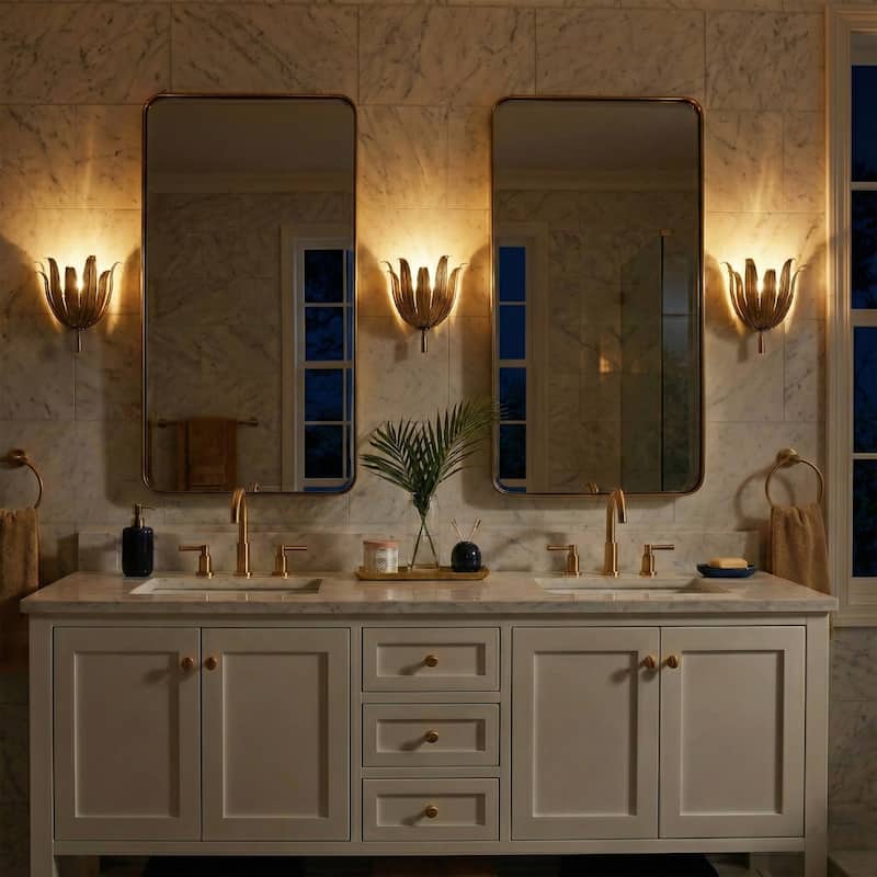 Acroma 2-set Vintage Floral Steel Wall Lamp