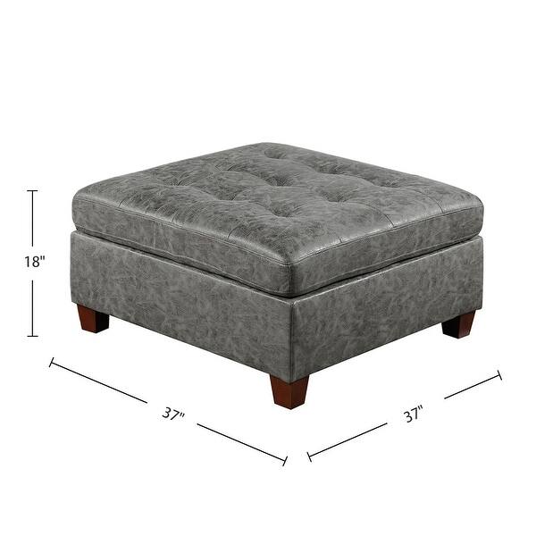 5 Piece Leatherette Modular Sofa and Ottoman Set Bed Bath & Beyond