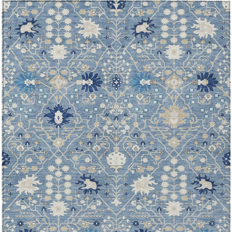 HomeRoots Oriental Traditional Rectangle Outdoor Rug
