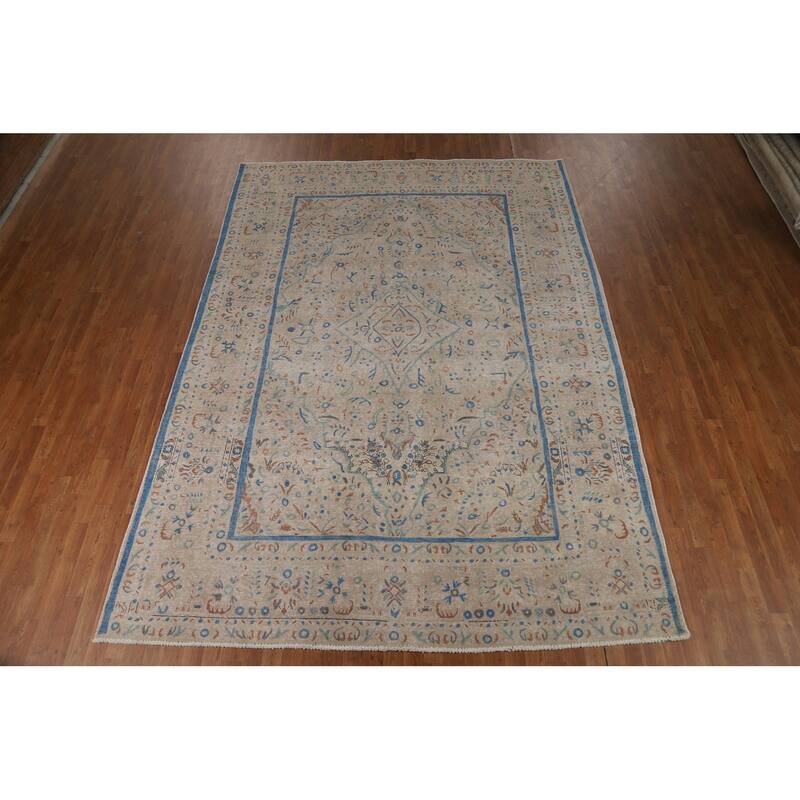 Tabriz Persian Area Rug Handmade Floral Wool Carpet - 8'3"x 11'3"