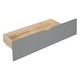 preview thumbnail 14 of 18, Versatility Twin Size House Bed with Upholstered Sofa, Wood Guardrail Bed with Shelves and Two Drawers, Charging Station Design