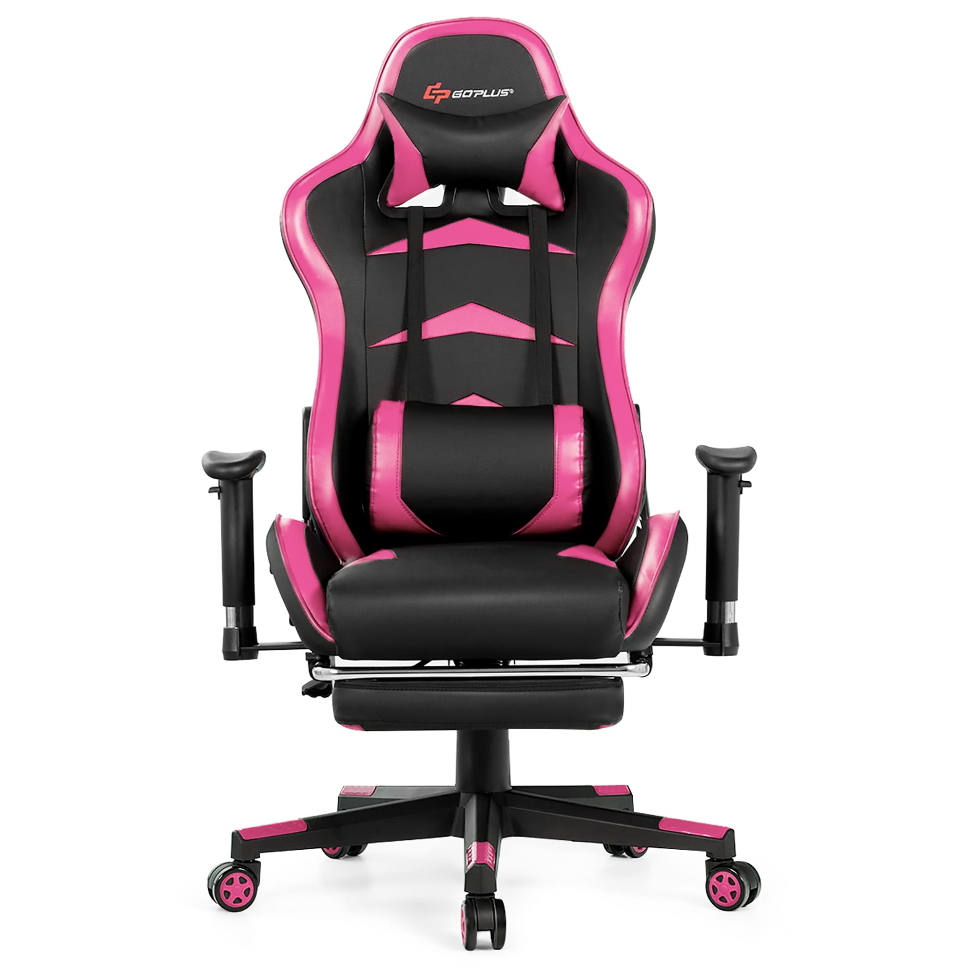 Goplus Massage Gaming Chair Reclining Swivel Racing Office ...