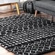 preview thumbnail 18 of 37, Nuloom Beige Geometric Moroccan Trellis Shag Rug 12' x 15' - Black - Rectangle