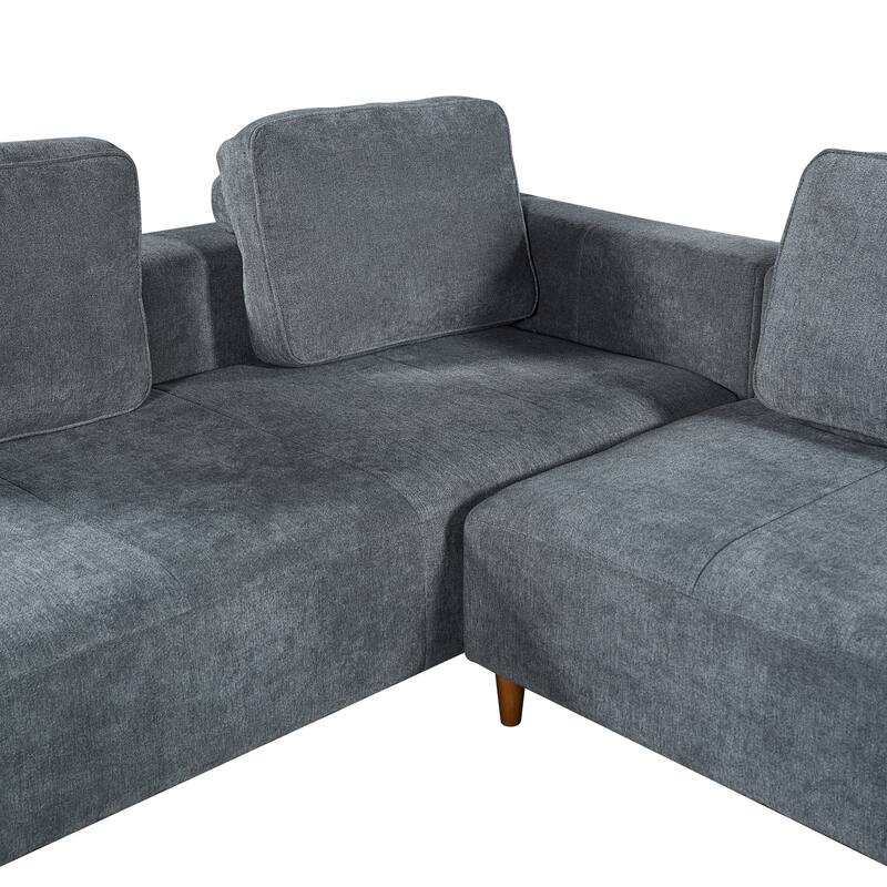 Christopher Knight Home - Modular 109" Soft Upholstered L-Shaped Sectional Sofa