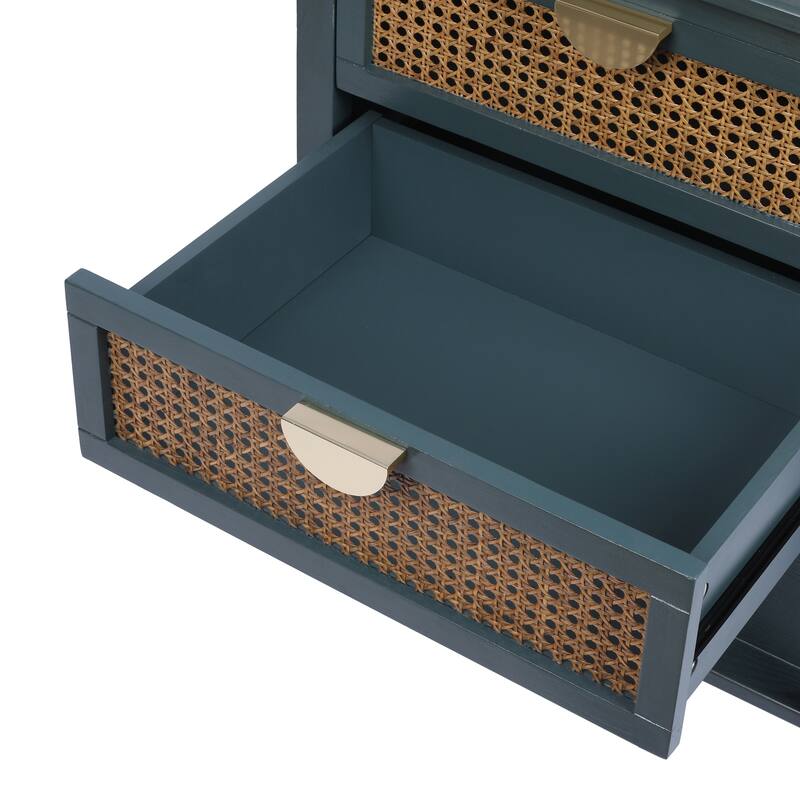 2 Drawer Side table,End table,Suitable for bedroom, living room