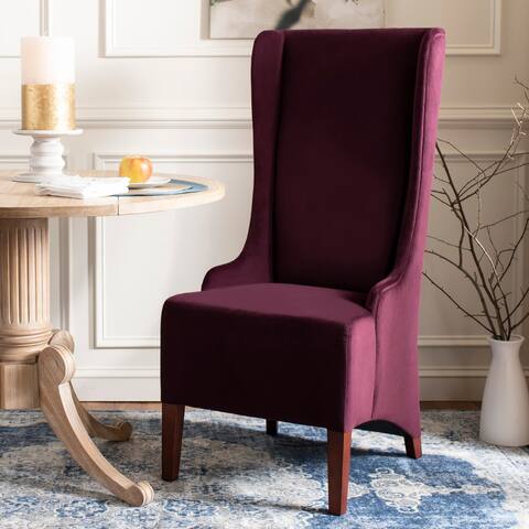 SAFAVIEH Dining Deco Bacall Bordeaux Side Chair - 24" x 28.3" x 47"