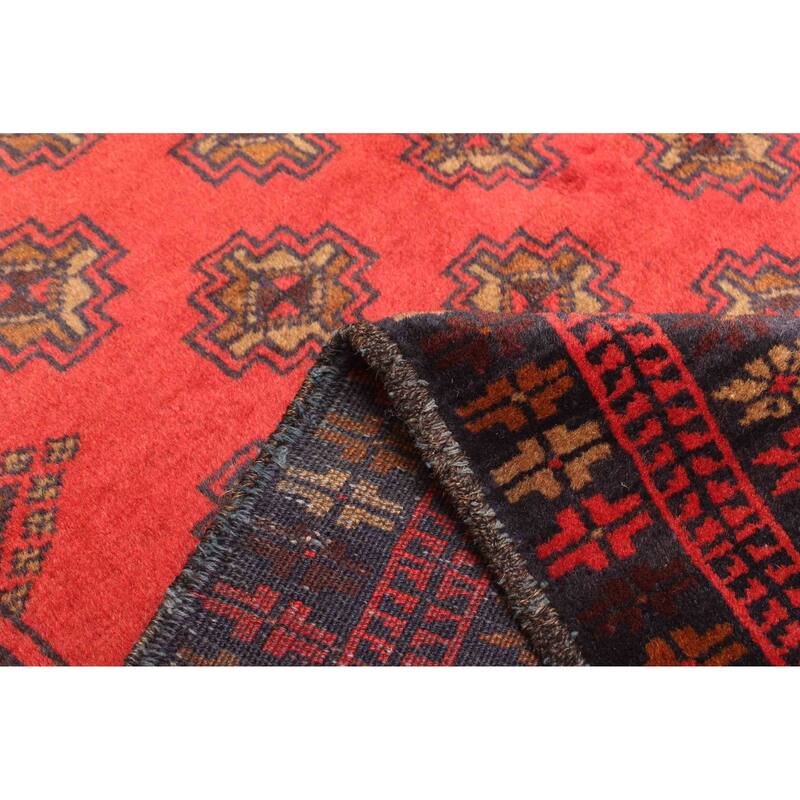 ECARPETGALLERY Hand-knotted Teimani Red Wool Rug - 2'10 x 5'1