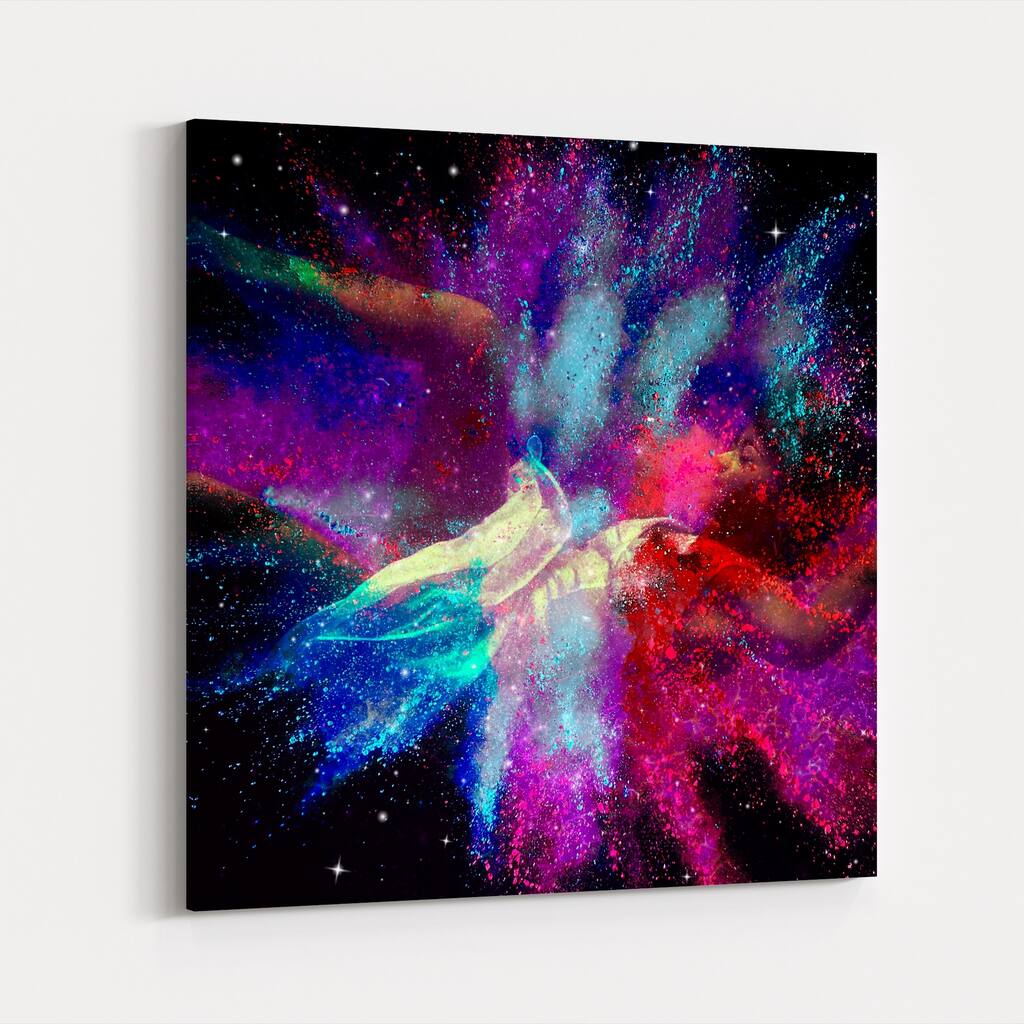 Abstract Pop Art Space Astronomy Canvas Wall Art Print