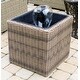 preview thumbnail 6 of 5, Koolscapes Wicker-Look Water Feature Mini Pond and Fountain, Brown, 200 GPH Self-Contained Pond Kit