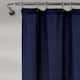 Lush Decor Two-tone Linen Button Shower Curtain