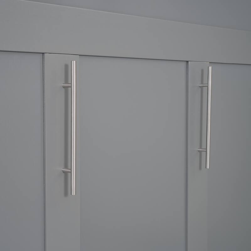 Murphy Bed Wall Bed with Shelves, Drawers and LED Lights (Full Size And Queen Size)