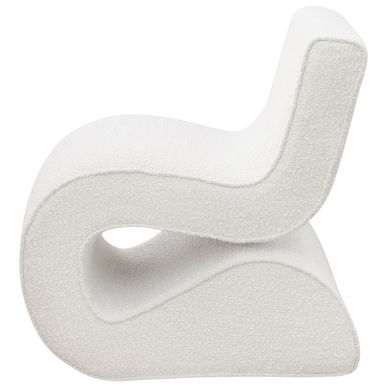 Ronea Boucle Upholstered Armless Curved Chair