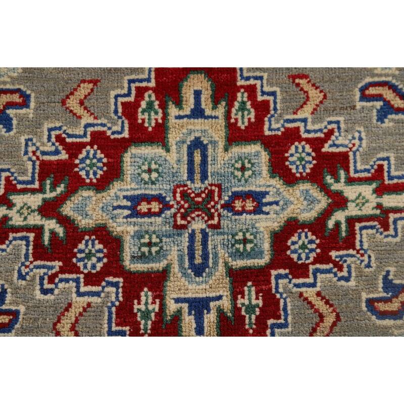 Kazak Accent Rug Handmade Traditional Oriental Wool Carpet - 3'3" x 5'0"