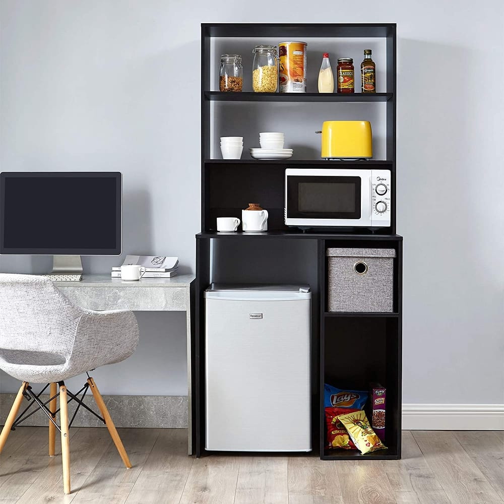 Yak About It® - Mini Fridge Dorm Station with Top Shelf by DormCo