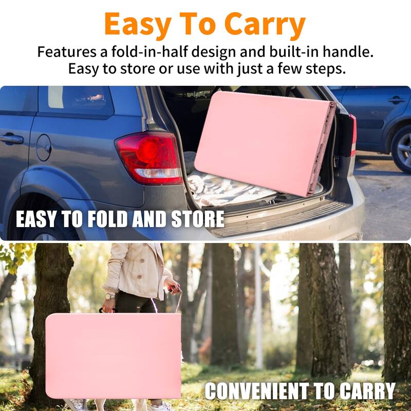 Folding Table,Portable Plastic Table for Camping,Picnics,Parties,High Load Bearing Foldable Table