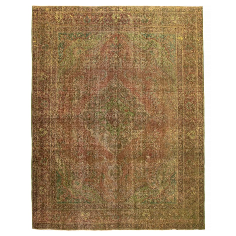 ECARPETGALLERY Hand-knotted Color Transition Green Wool Rug - 9'8 x 12'4 - Green - 9'8 x 12'4