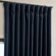 Exclusive Fabrics Faux Linen Extra Wide Room Darkening Curtain Panel