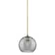 Option Brushed Brass / Light Smoke Deco Swirl