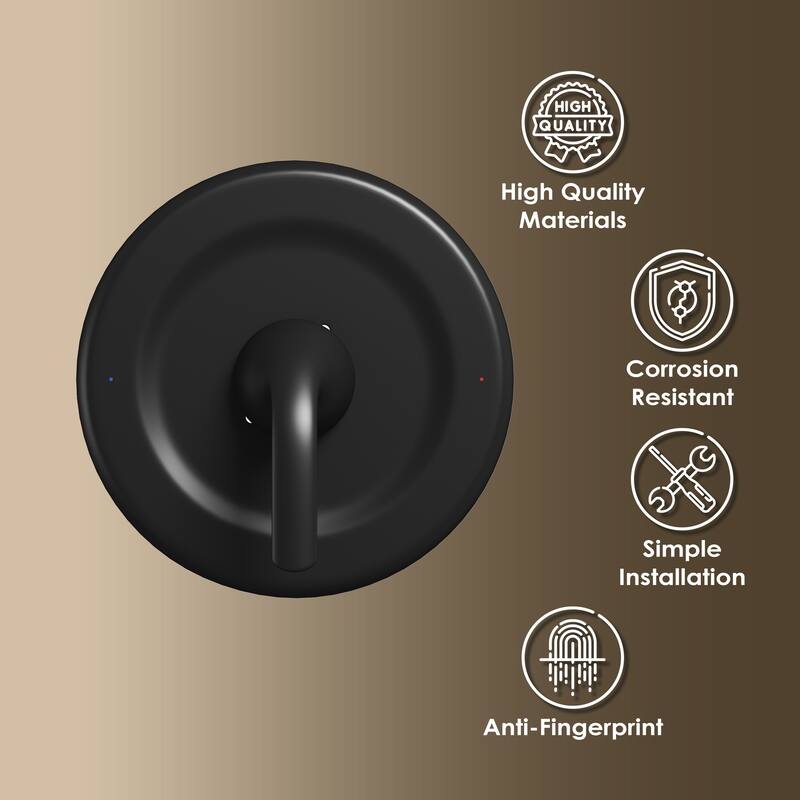 1-Handle Wall Mount Shower Valve Trim Kit for MOEN Tub/Shower Faucets (Valve Not Included)