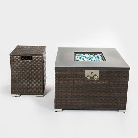 Outdoor Gas Fire Pit Square Fire Pit