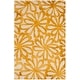 preview thumbnail 21 of 21, SAFAVIEH Handmade Dip Dye Caron Floral Watercolor Wool Rug 4' x 6' - Beige/Gold - Rectangle