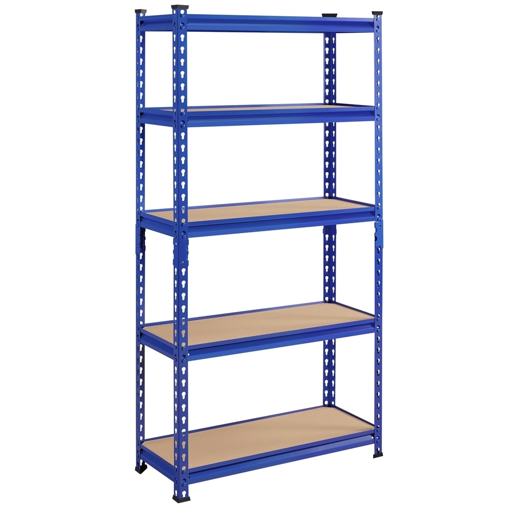Yaheetech 5 Tier Steel Frame Storage Shelves Storage Rack with Adjustable Shelves N A