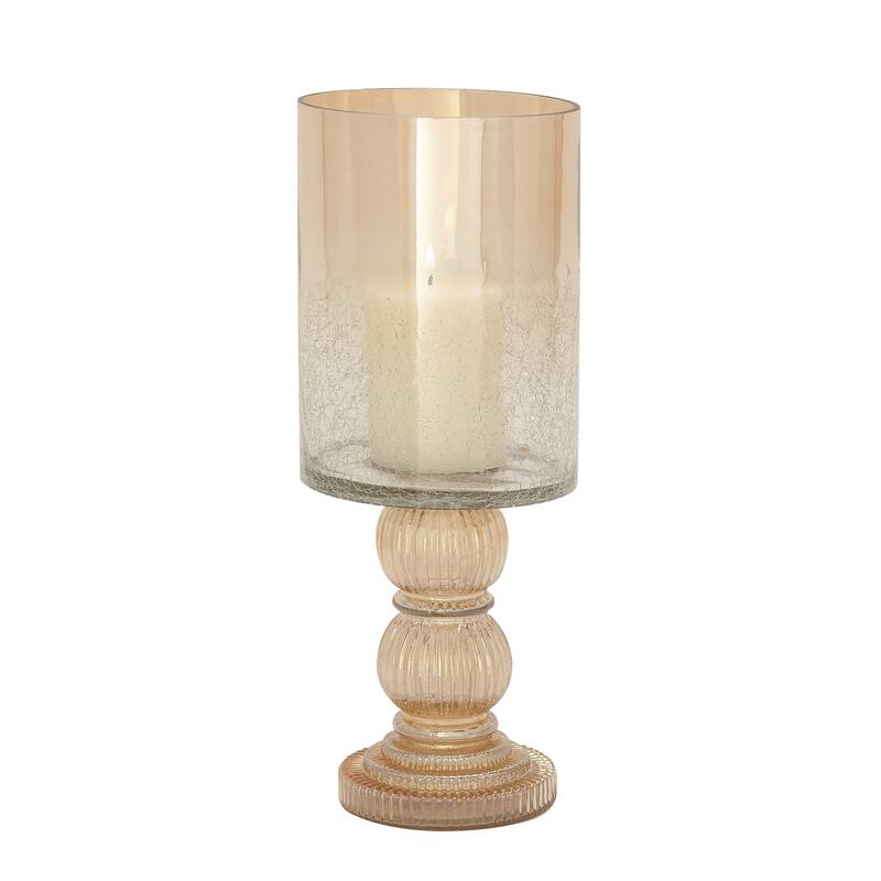 Glass Traditional Hurricane Lamp 16 x 6 x 6 - 6 x 6 x 16
