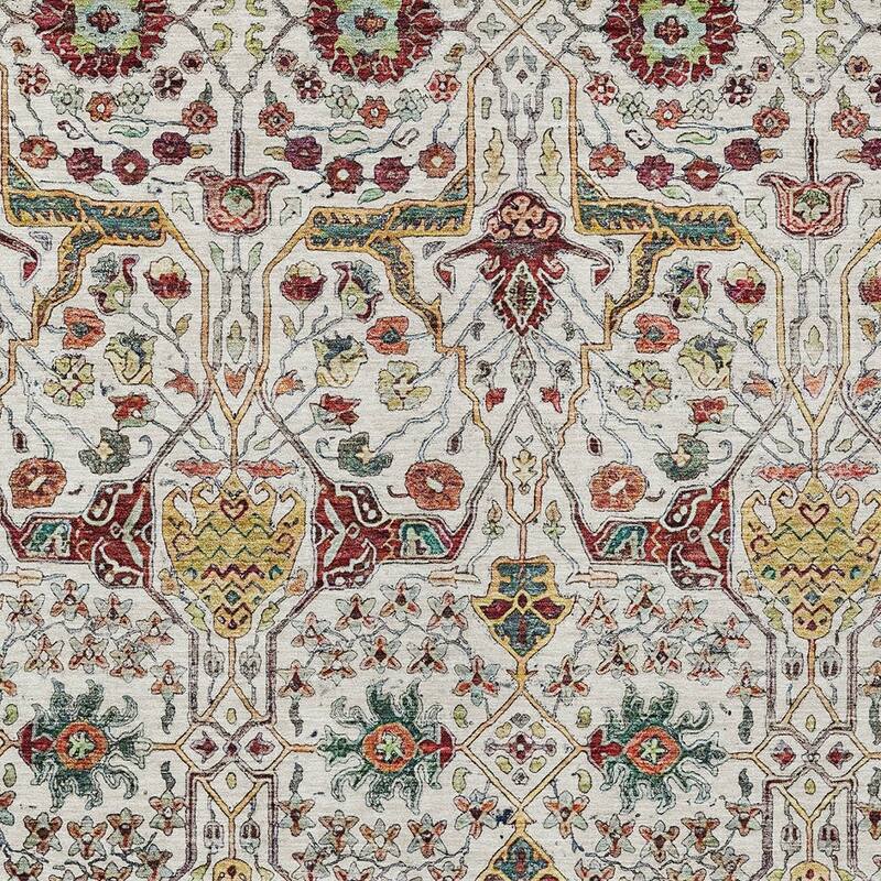 HomeRoots Floral Transitional Rectangle Outdoor Rug