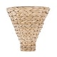 preview thumbnail 1 of 9, Varaluz Hilton Head 1-Light Wall Sconce - French Gold/Natural Seagrass Gold, Natural, Tan, Beige