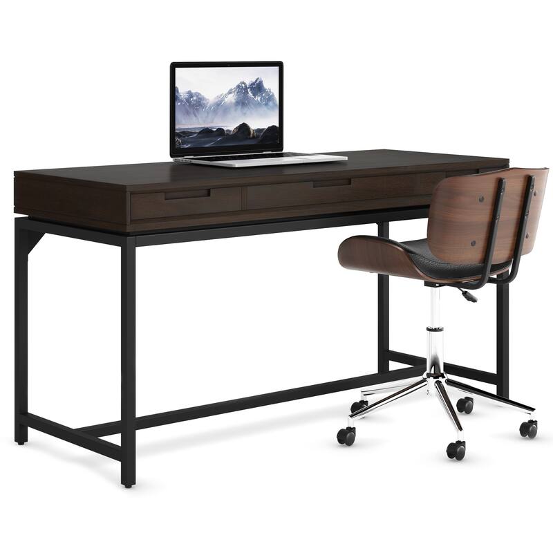 WYNDENHALL Devlin SOLID HARDWOOD Industrial 60 inch Wide Desk
