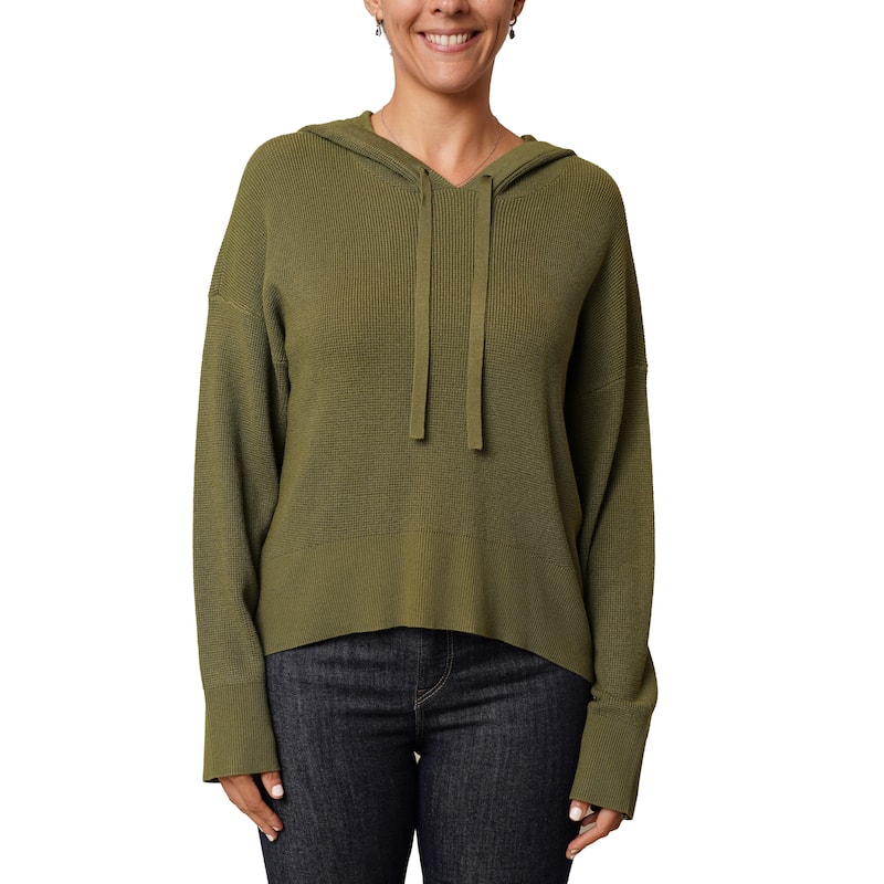 Cyrus Waffle Knit Hoodie Sweater