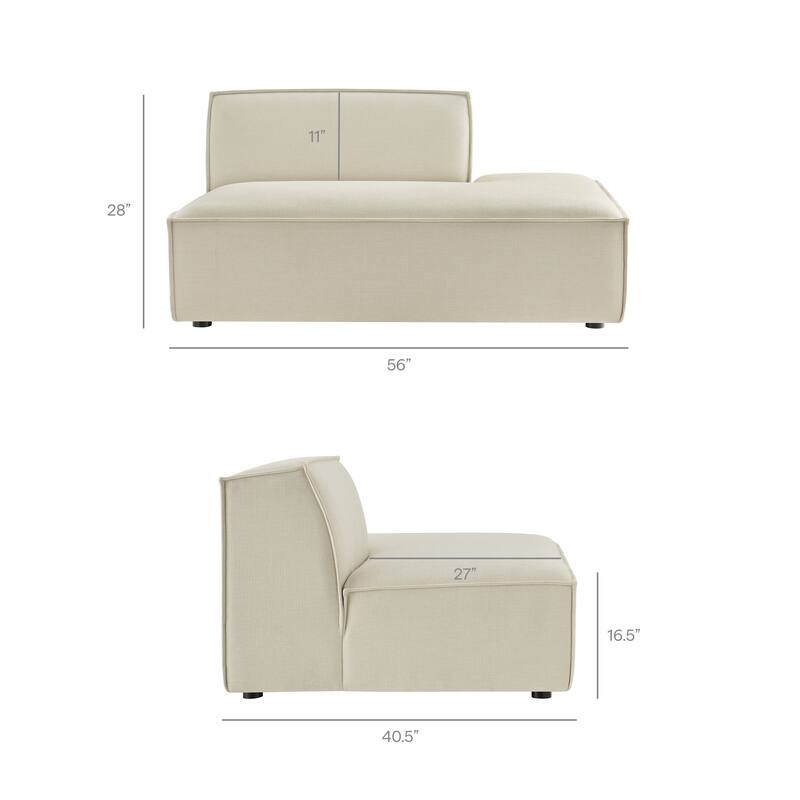 Restore 2-Piece Performance Fabric Upholstered Modular Loveseat