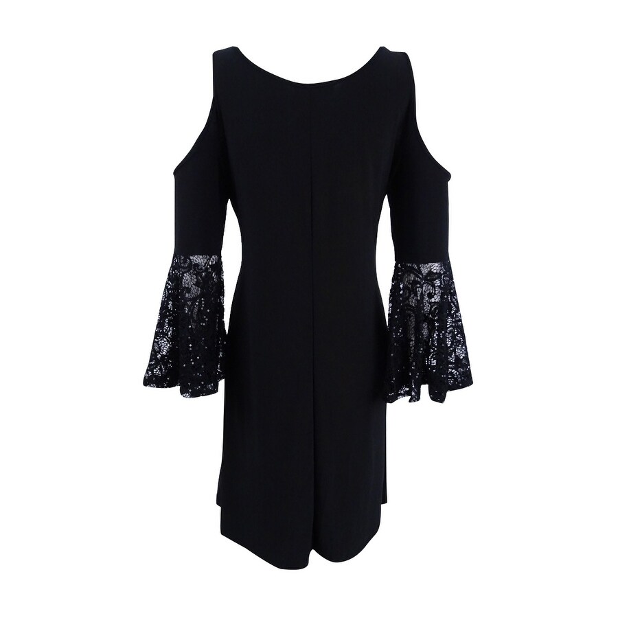 petite cold shoulder dress