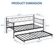 preview thumbnail 14 of 18, Sturdy Metal Twin Bed Frame with Heart-shaped Headboard