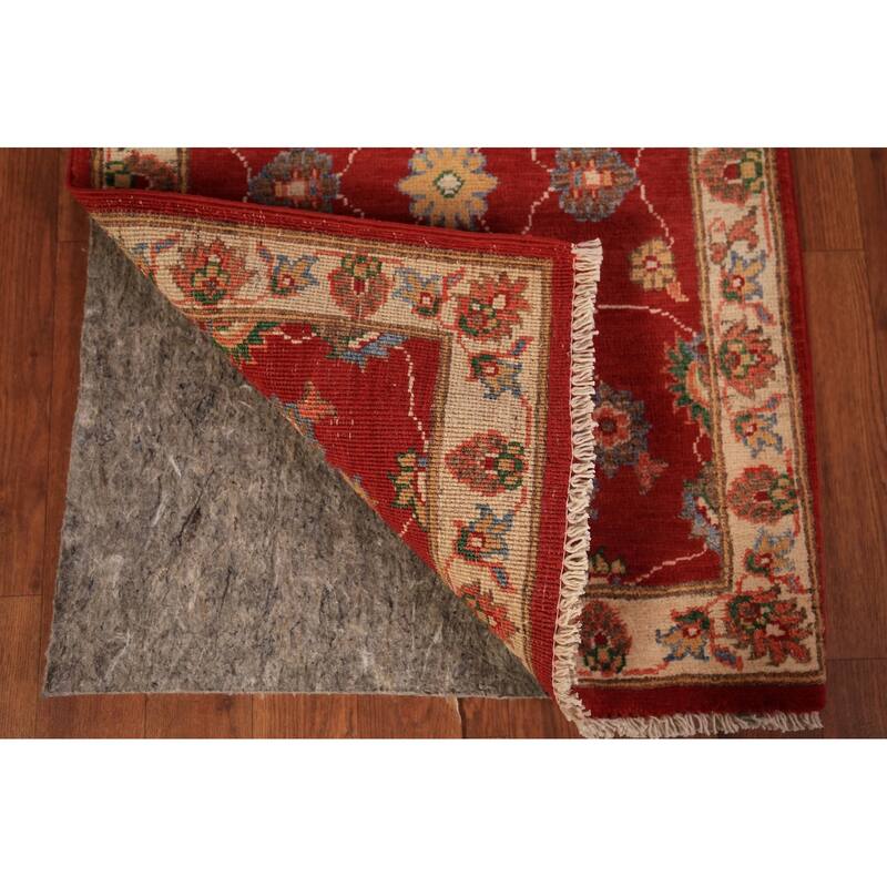 Floral Kazak Foyer Rug Handmade Red Oriental Wool Carpet - 2'0" x 3'0"