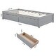preview thumbnail 18 of 20, Twin Size Solid Wood Bed with 2 Drawers