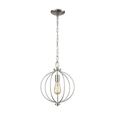 Williamsport 1-Light Pendant in Brushed Nickel