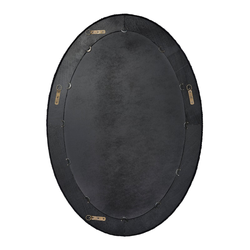 Alden Décor Harbor Rope Braided Oval Wall Mirror