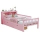 preview thumbnail 11 of 14, Twin Size Platform Bed with Headboard Storage Rack, 2 Drawers, 3-Side Guardrails