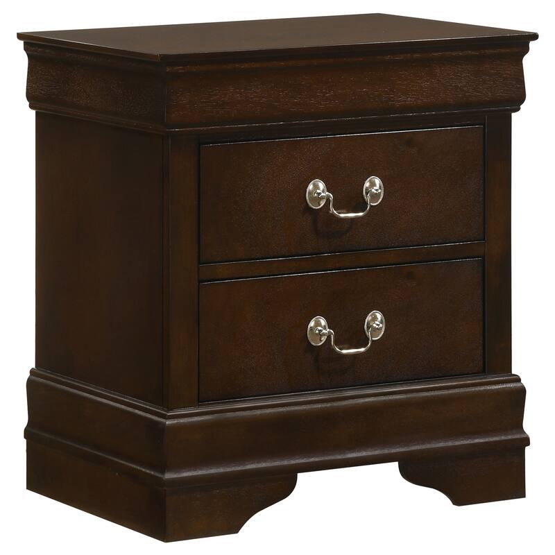 Louis Philippe Panel Bedroom Set Cappuccino