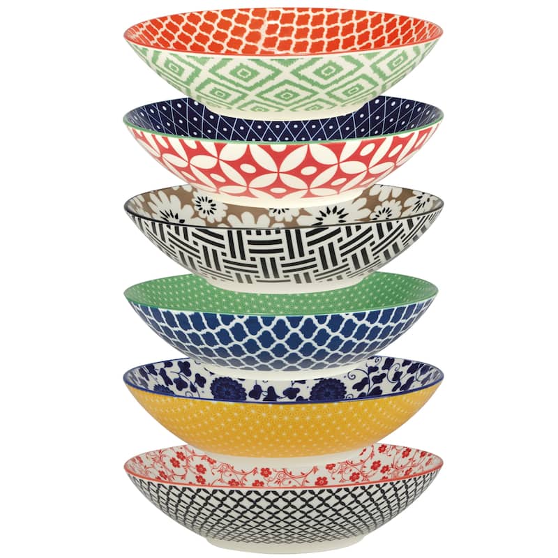 Certified International Soho All Purpose Porcelain Bowls (Set of 6)