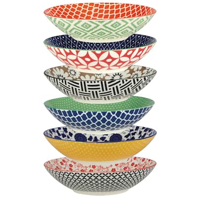 Certified International Soho All Purpose Porcelain Bowls (Set of 6)