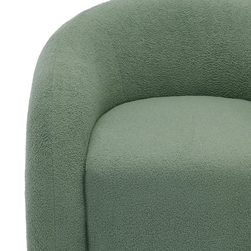 Upholstered Swivel Barrel Accent Chair Set of 2