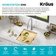 preview thumbnail 140 of 162, KRAUS Kore Workstation Undermount Stainless Steel Kitchen Sink
