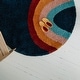 preview thumbnail 33 of 33, Mod-Tod Amelia Rainbow Print Shag Kids Area Rug