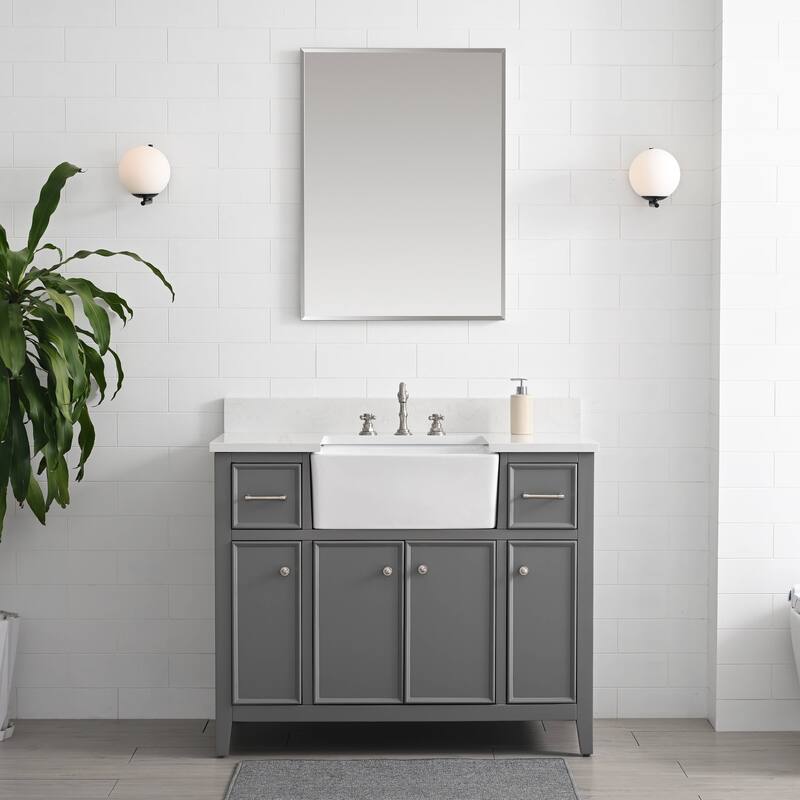 Sudio Design Bathroom Vanity Casey Collection. - 42" Single Sink - Gray